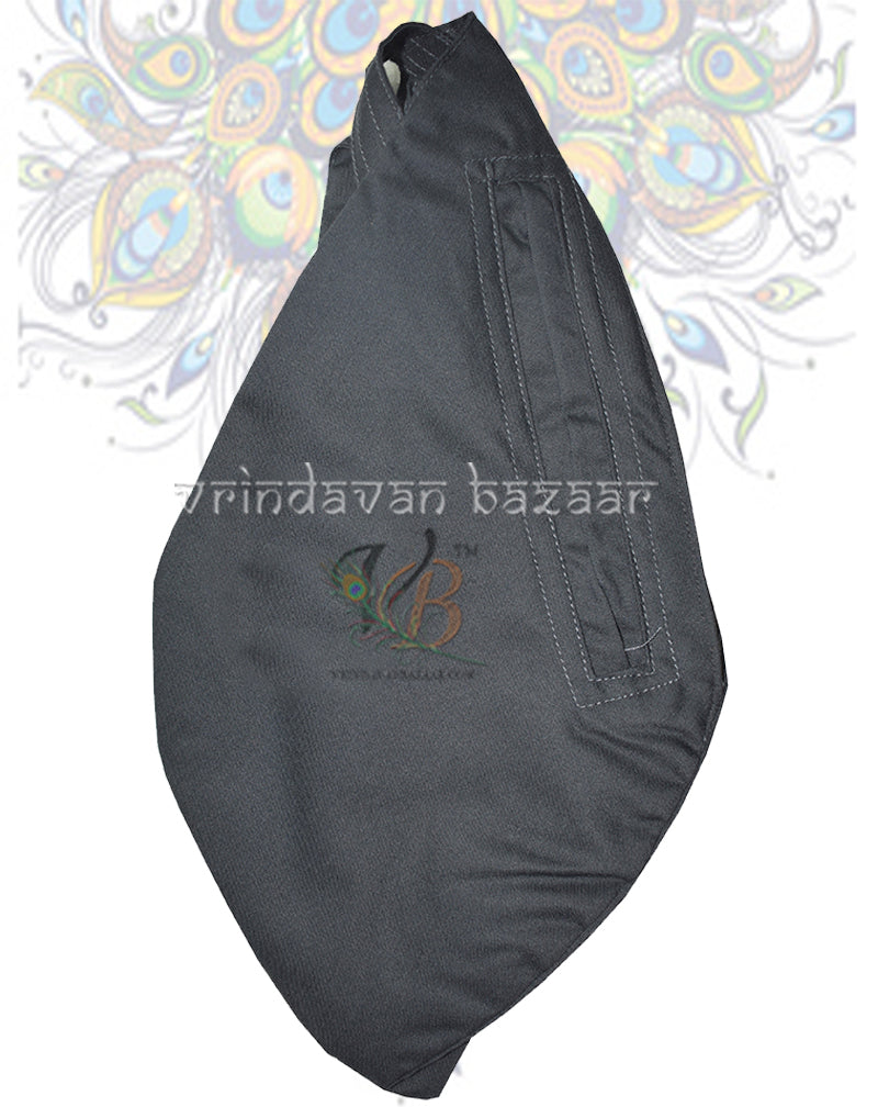 Plain bead bag with front zipper