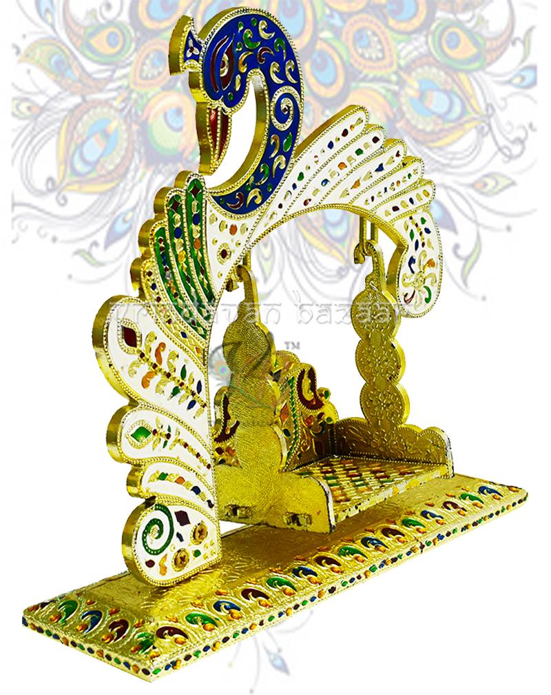 Stylised peacock design jhula