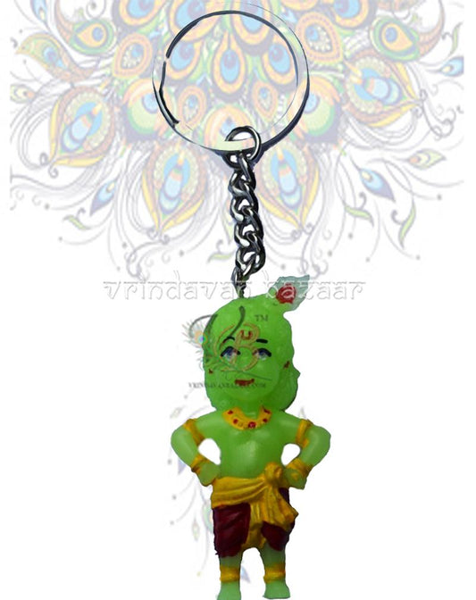 Green Little Krishna Key Ring