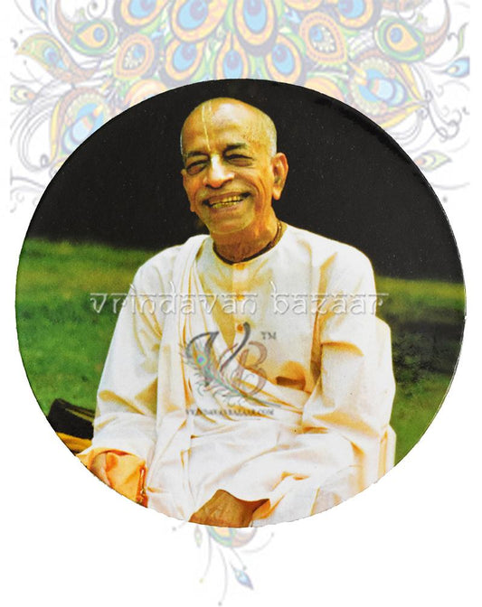 Prabhupada round flat magnet