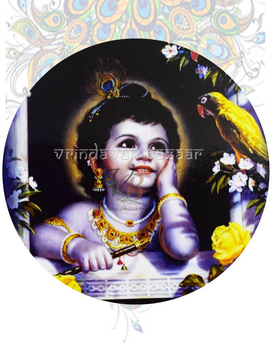 Bal Gopal round flat magnet