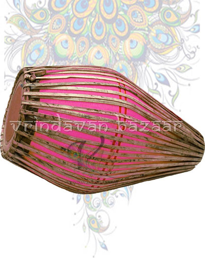 Pink Clay Mridangam / standard size khol- Large