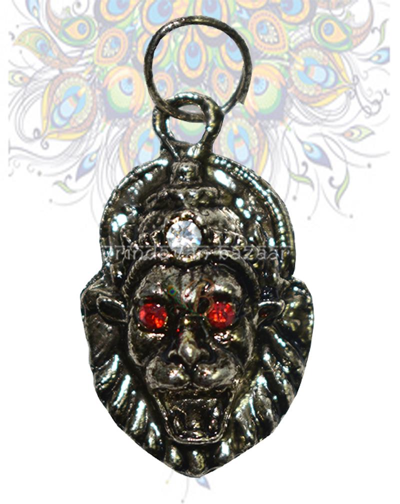 ISKCON Narasimha Swamy with red eyes oxidised pendant