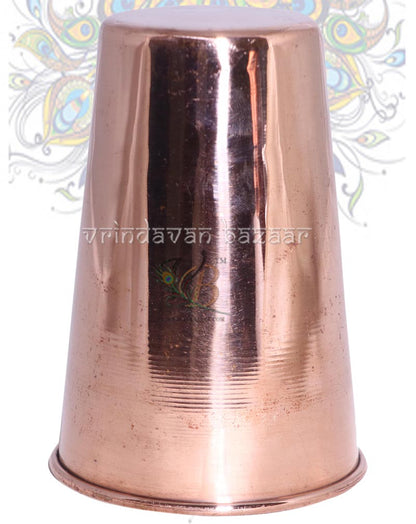 Pure Copper glass for drinking, serving water, (300 ML) - 1 Piece