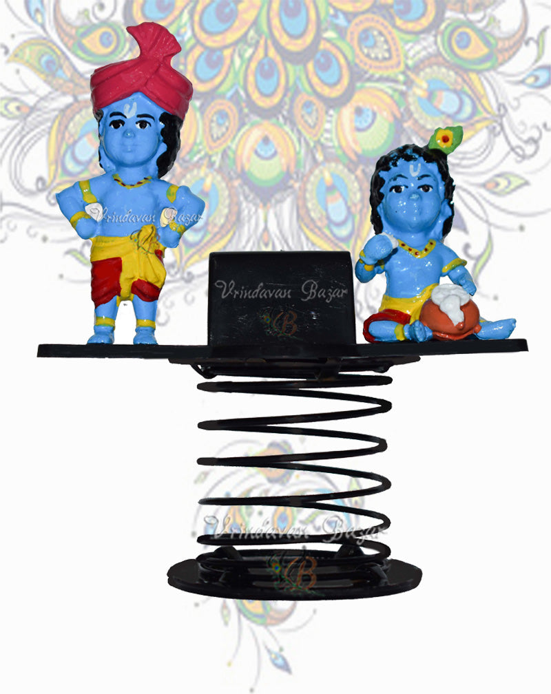 Standing Krishna with pagdi and makhan chor krishna fun spring