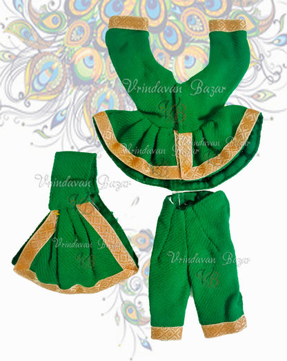 Winter green Gaur Nitai dress (Pant style)