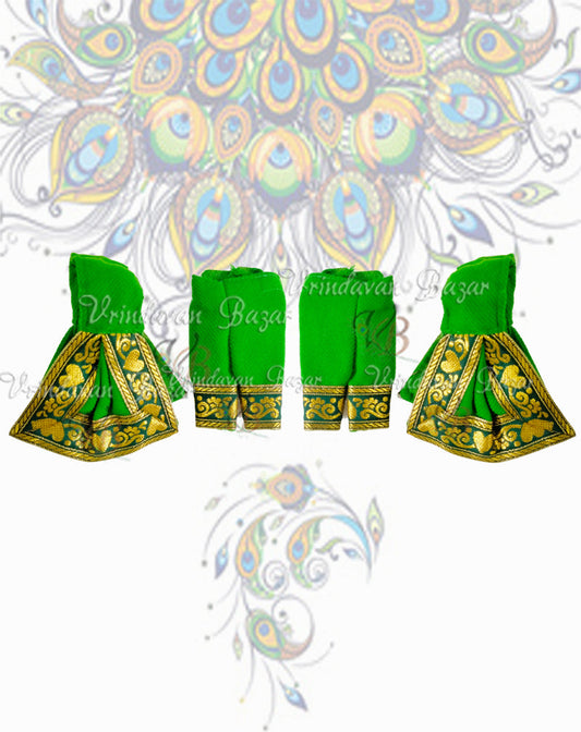 Winter green Gaur Nitai dress without shirt; Size 3 inch