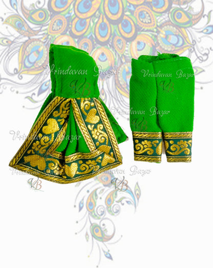 Winter green Gaur Nitai dress without shirt; Size 3 inch