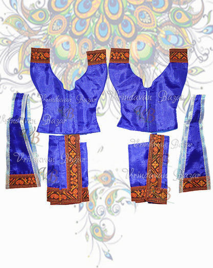Purple Gaur Nitai dress with lace; Size 6 inch
