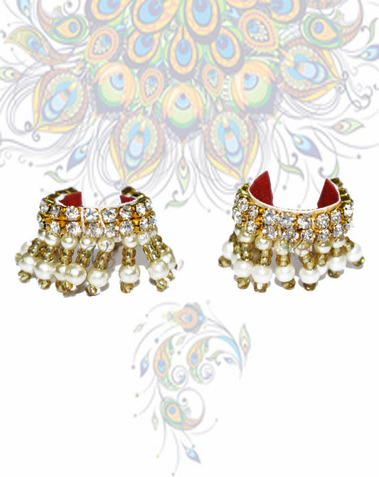 Designer payal/ kangan with stones and pearls