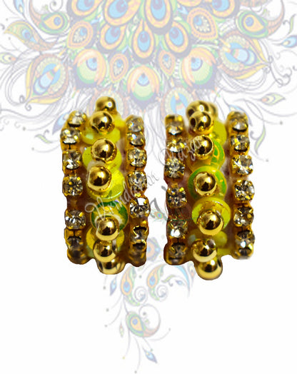 Sequins with golden bead and phinestone kangan