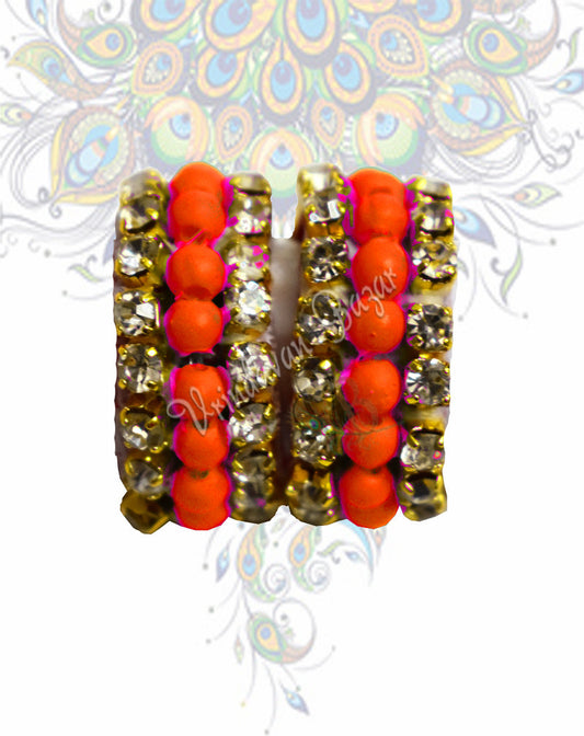 Colour beads with rhinestone kangan