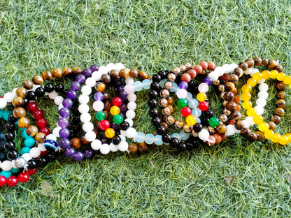 Rainbow stone 7 chakra bracelet