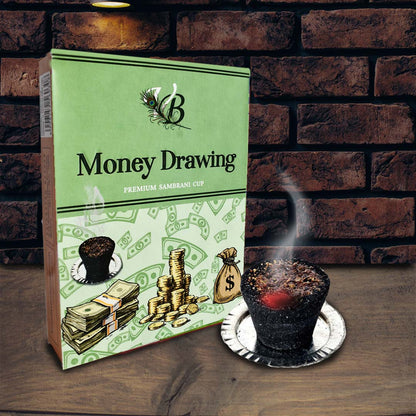 Money Drawing Sambrani dhoop cups