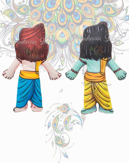 Ram with Lakshman soft toy ; height - 8 inch
