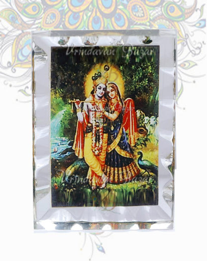 Radha Krishna frame acrylic stand