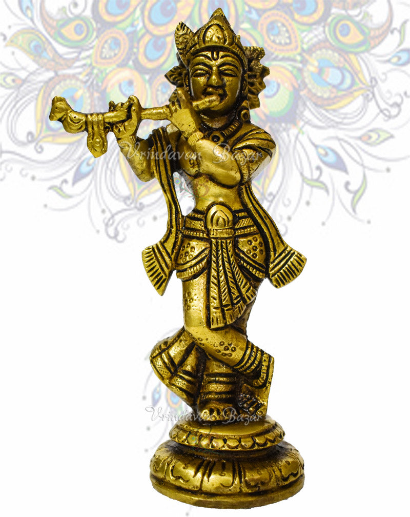 Brass Playing Flute Krishna