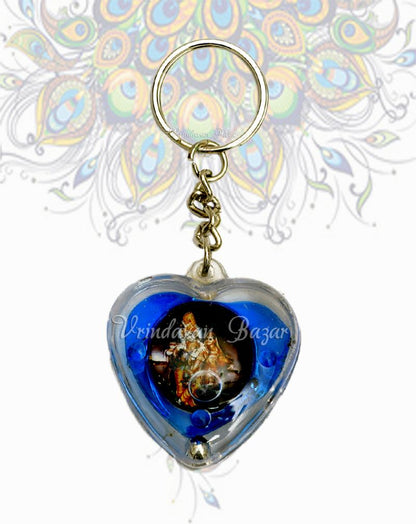 Heart shaped Gopal/ Radha Krishna Key chains