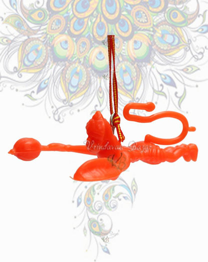 Orange Flying Lord Hanuman Hanging Idol