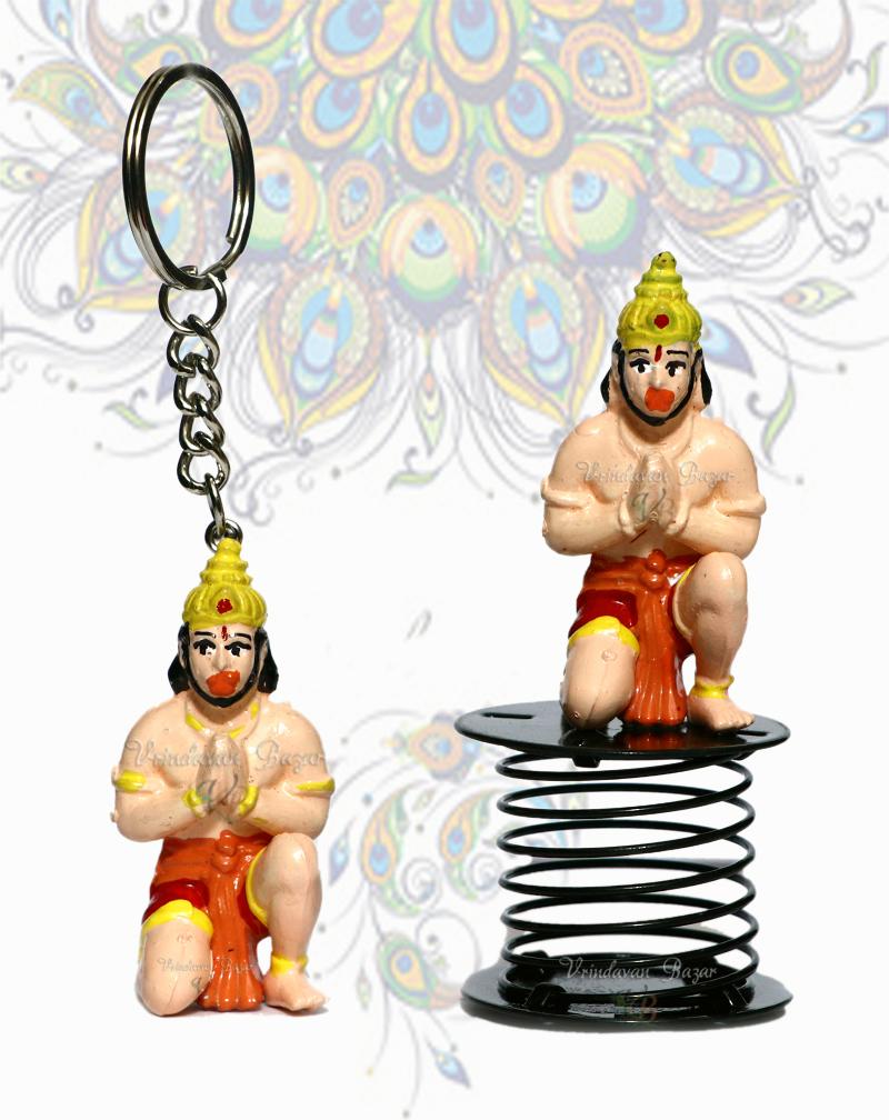 Mighty Hanuman fun spring and key ring combo