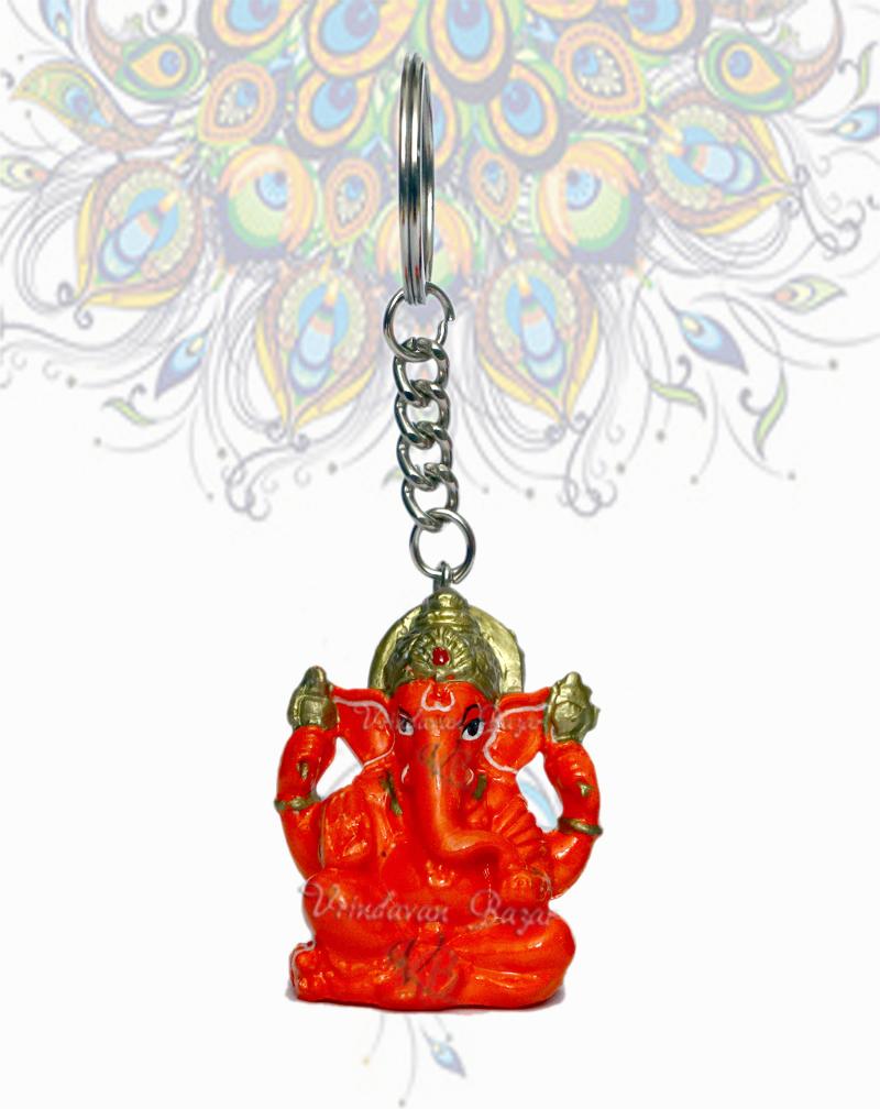 Siddhi Vinayak Ganesh Ji fun spring and key ring combo