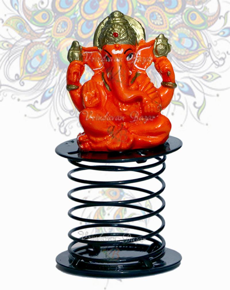 Siddhi Vinayak Ganesh Ji fun spring and key ring combo