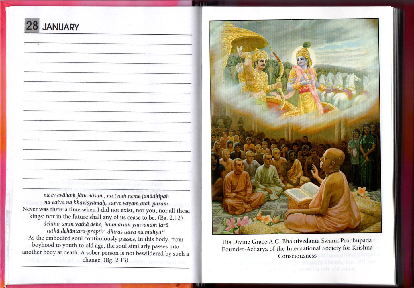 ISKCON Bhagavad-gita Meditations Diary 2022