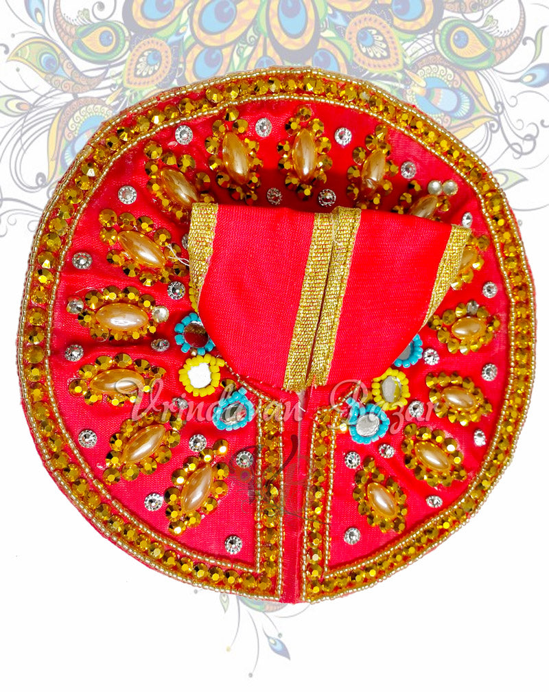 Petal design sequins work laddu gopal dress