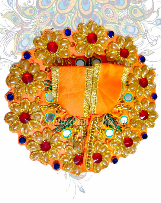 Garden of flowers with small mirrors laddu gopal dress