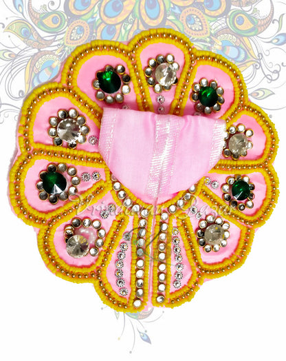 Panel with flower design zari laddu gopal dress