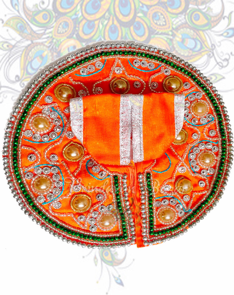 Mandala work zari laddu gopal dress