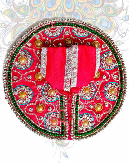 Mandala work zari laddu gopal dress
